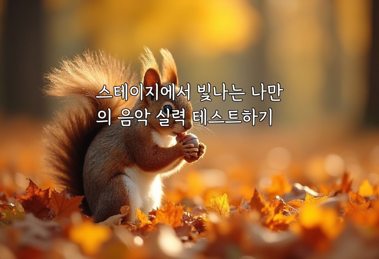 스테이지에서 빛나는 나만의 음악 실력 테스트하기